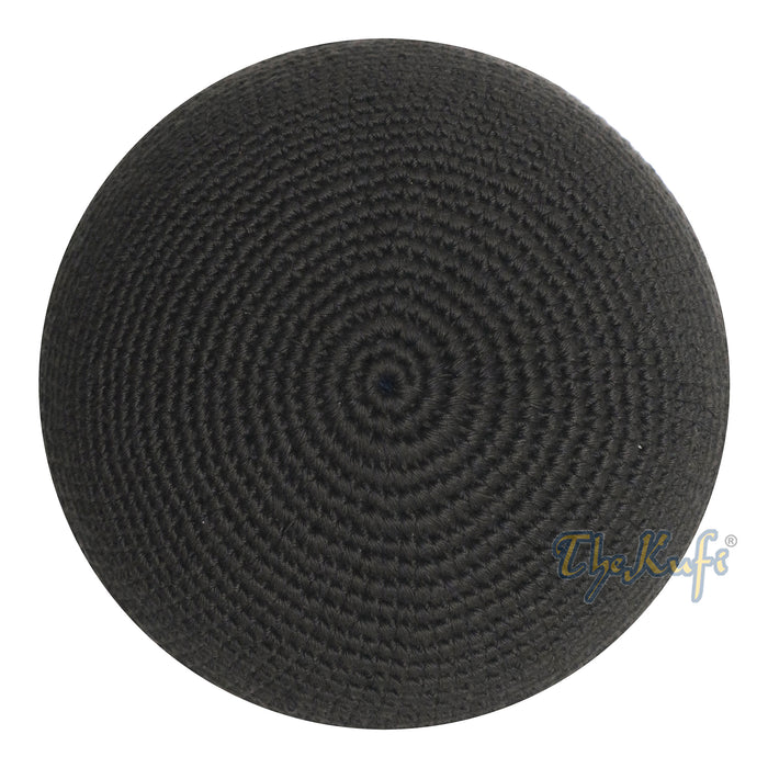 Graphite Hand-Crocheted 100% Cotton Kufi Hat Design and Comfortable Fit
