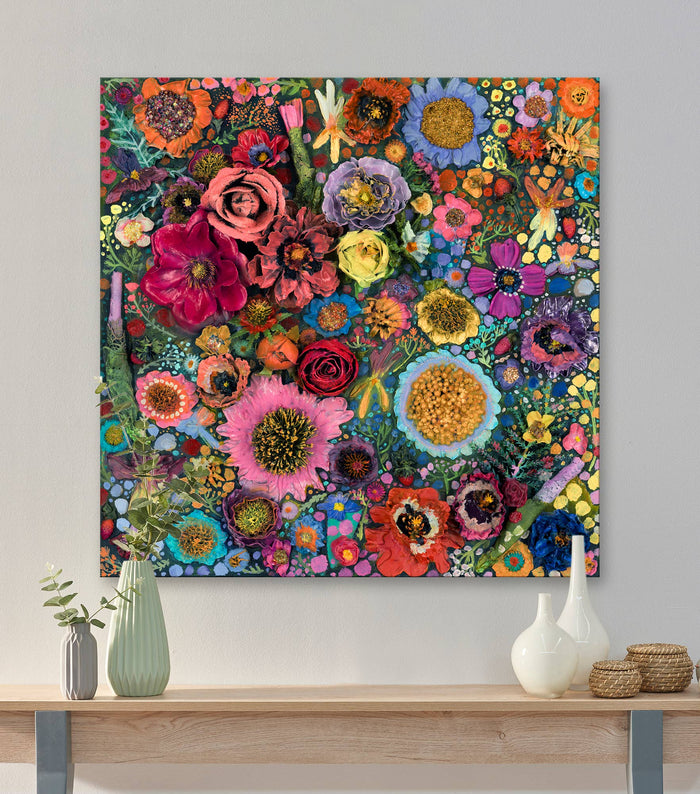 GreenBox Art - Flower Blossoms Stretched Canvas