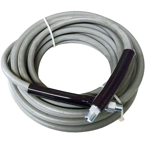 GREY SMOOTH COVER HIGH PRESSURE HOSE, 3/8" x 50 FT (7432)
