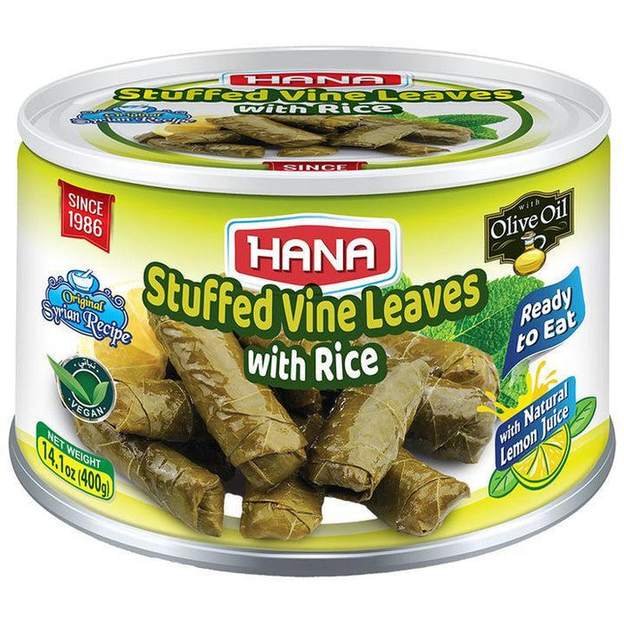 HANA Stuffed Grape Leaves  400g (Hana) - MezeHub