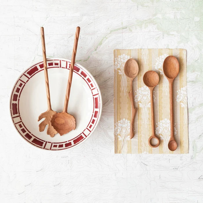 Hand Carved Double Sided Wood Spoon