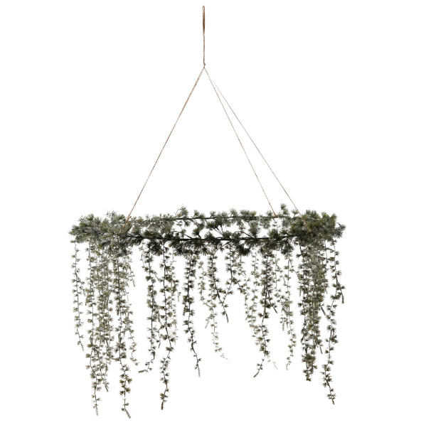 Hanging Faux Cedar Wreath - 13 Hub Lane   |  Christmas Wreaths