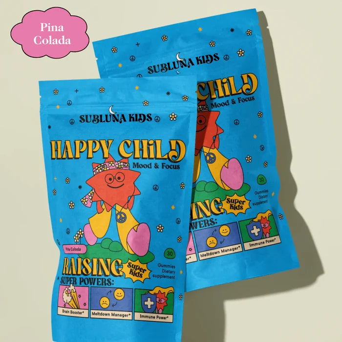 Happy Child: Mood & Brain Gummy - Piña Colada Flavor