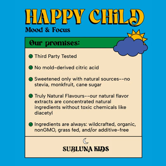Happy Child: Mood & Brain Gummy - Piña Colada Flavor