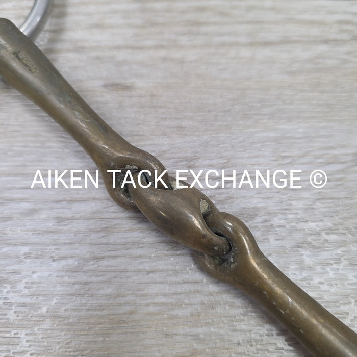 Herm Sprenger KK Ultra Aurgian Double Joint Loose Ring Bradoon Bit 5.5"