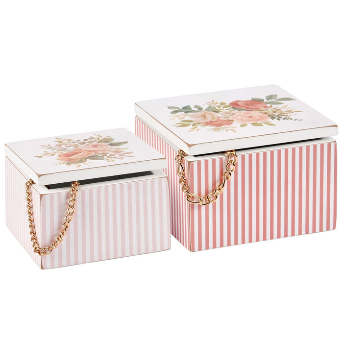 Hinged Box - Rose Bouquet Hinged Box Large