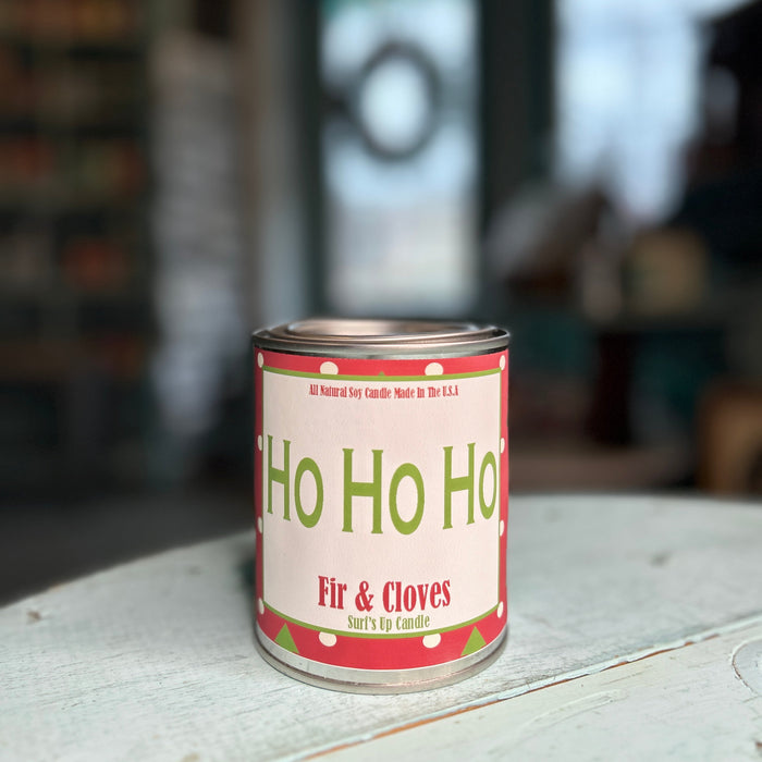 Ho Ho Ho Fir & Cloves Paint Can Candle - Christmas Collection