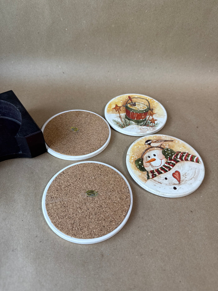Holiday Coasters - Set Of 4