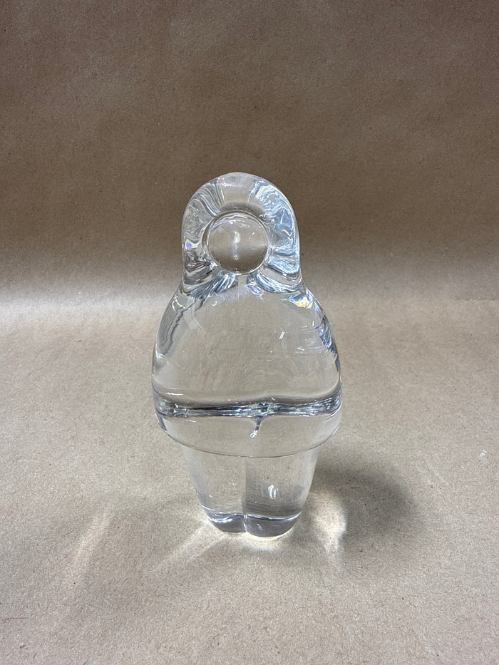 Holmegaard Eskimo Glass Figurine - Signed // 2 Available // PRICED INDIVIDUALLY