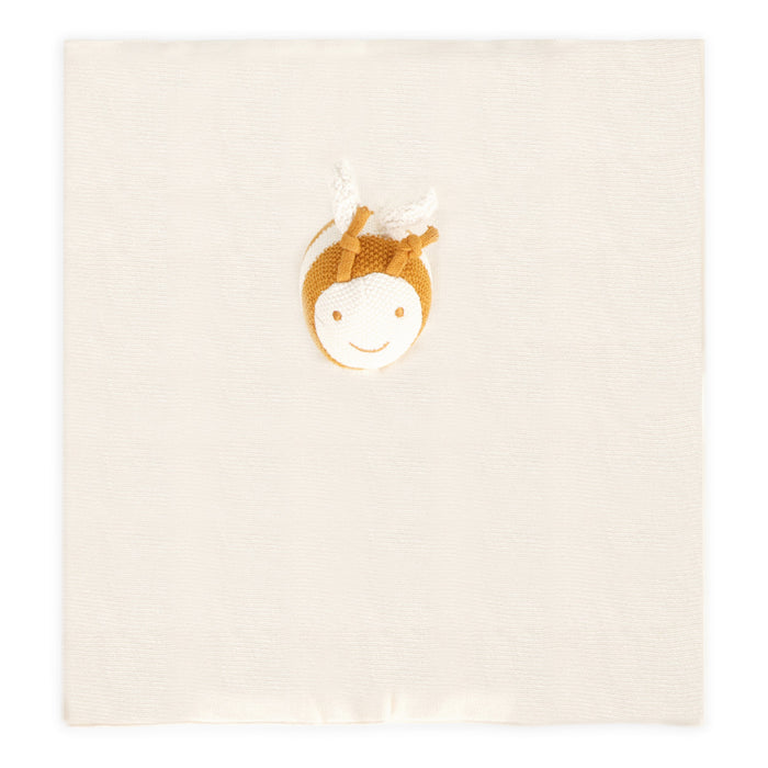 Honey Bee - Organic Baby Lovey Security Blanket Cuddle Cloth