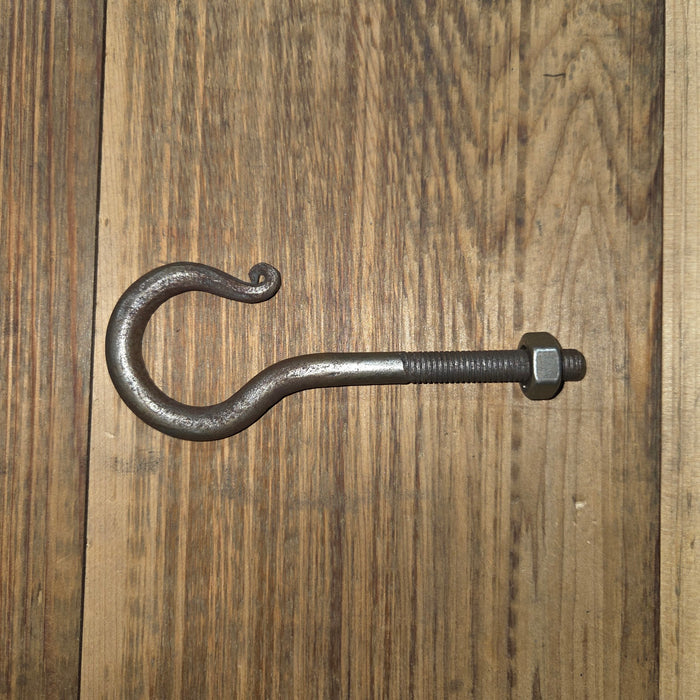 Hook Bolt 1/2" diameter x 8" overall with 4" thread