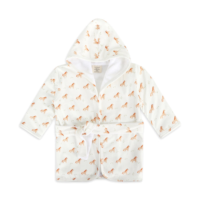 Horse Baby Bathrobe (Organic Jersey)