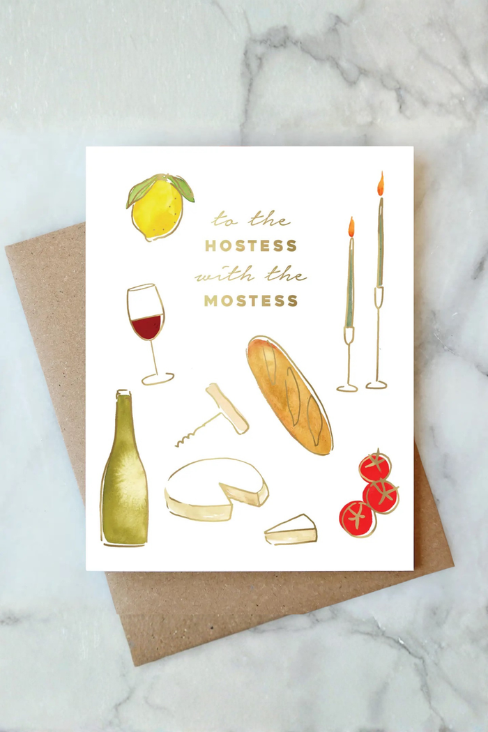 Hostess With The Mostess Greeting Card
