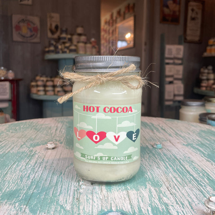 Hot Cocoa Mason Jar Candle - Valentine's Day Collection