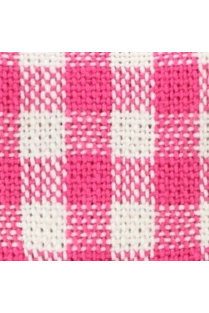 Hot Pink Gingham Dog Bandana