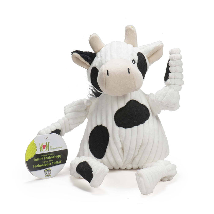 HuggleGroup - Dottie Cow Knottie® Plush Dog Toy