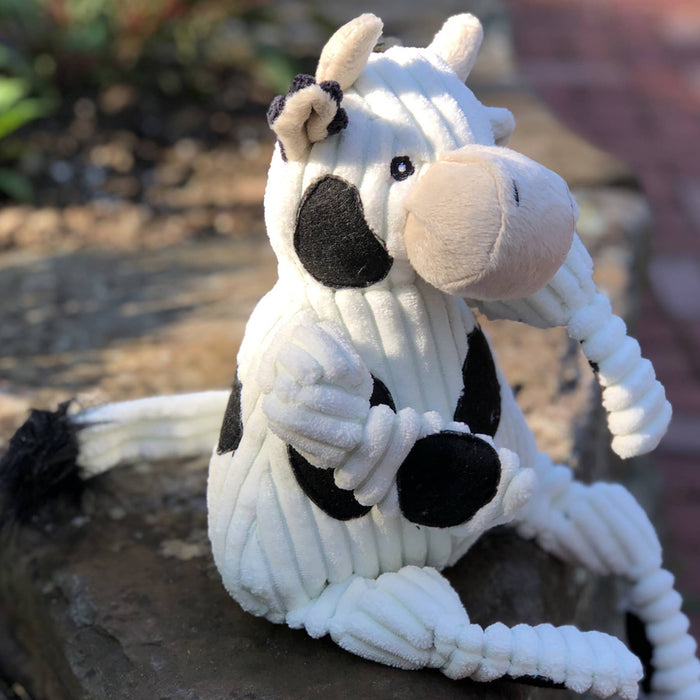 HuggleGroup - Dottie Cow Knottie® Plush Dog Toy
