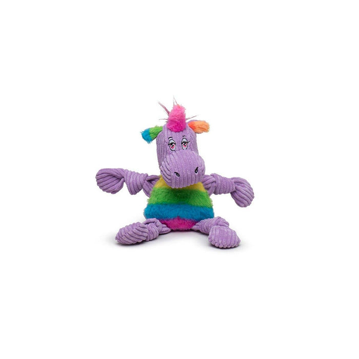 HuggleGroup - Rainbow Unicorn Knottie® Plush Dog Toy