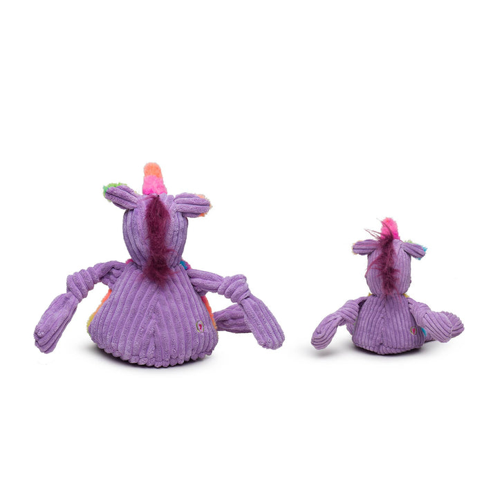 HuggleGroup - Rainbow Unicorn Knottie® Plush Dog Toy