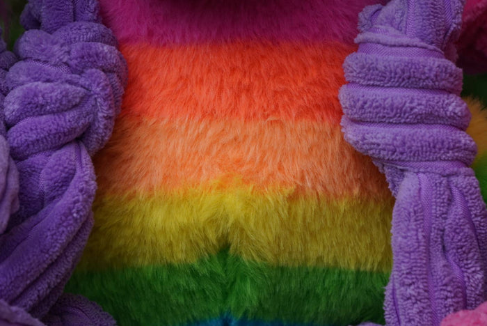 HuggleGroup - Rainbow Unicorn Knottie® Plush Dog Toy