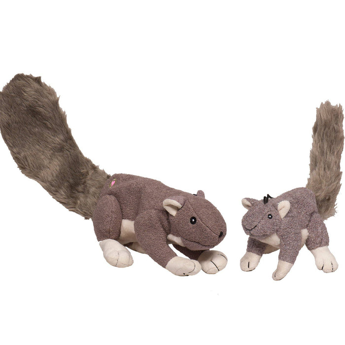 HuggleHounds- Feller Squirrel Plush Dog Toy: Small