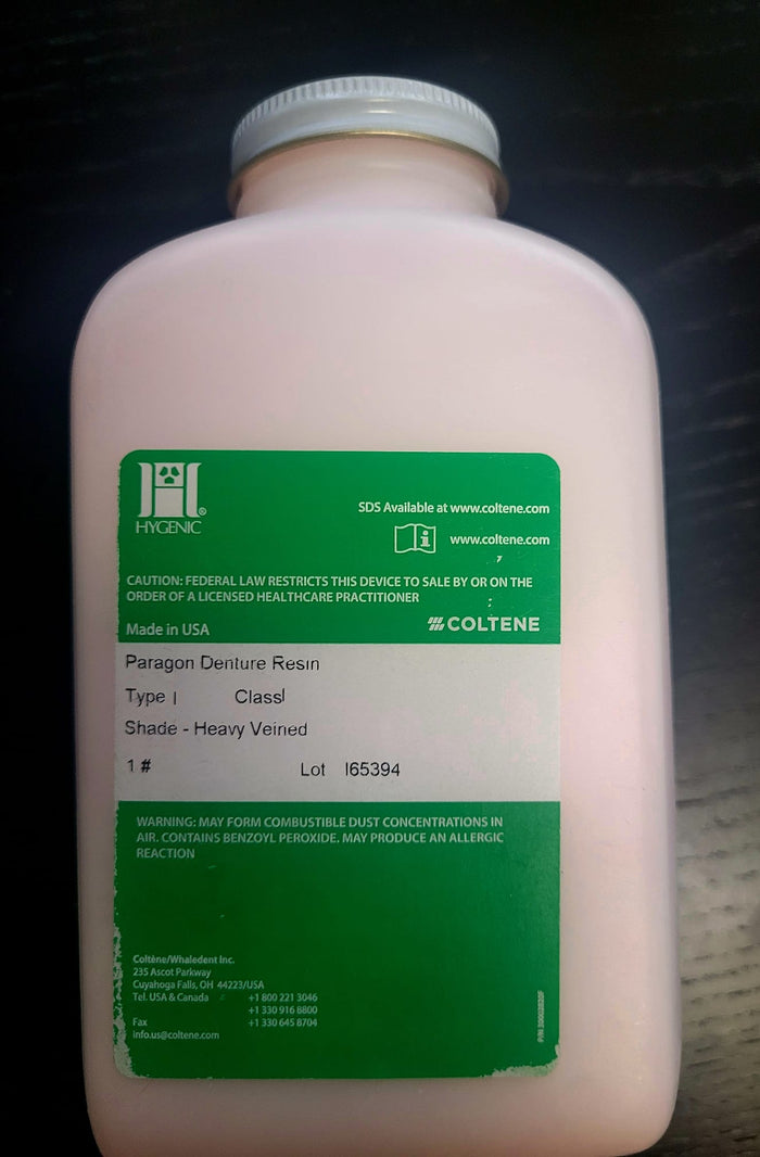 Hygenic Paragon Denture Resin Powder ONLY 1Lb pkg