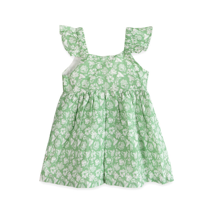Ivy Embroidered Baby Dress Back (Organic)