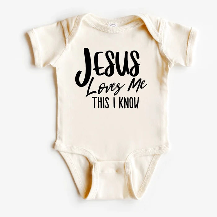 Jesus Loves Me Baby Bodysuit