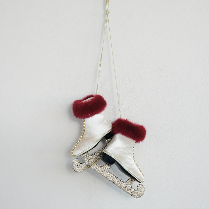 Jewels & Glitter Ice Skates Ornament - 13 Hub Lane   |  Vintage Inspired Ornaments