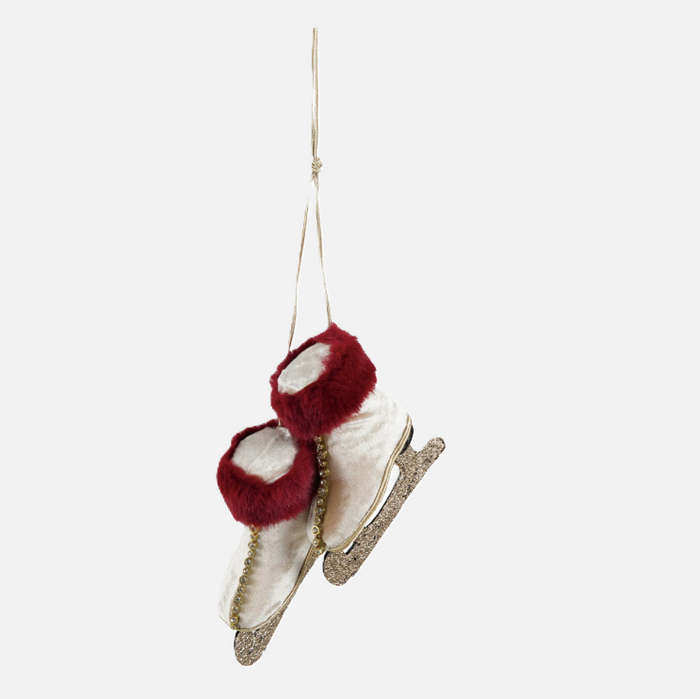 Jewels & Glitter Ice Skates Ornament - 13 Hub Lane   |  Vintage Inspired Ornaments