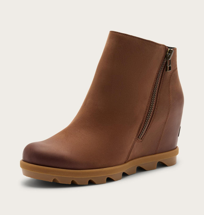 Joan Rhapsody™ Zip Women's Wedge Boot - Dark Auburn/Gum