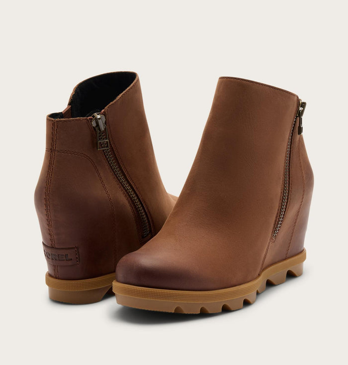 Joan Rhapsody™ Zip Women's Wedge Boot - Dark Auburn/Gum