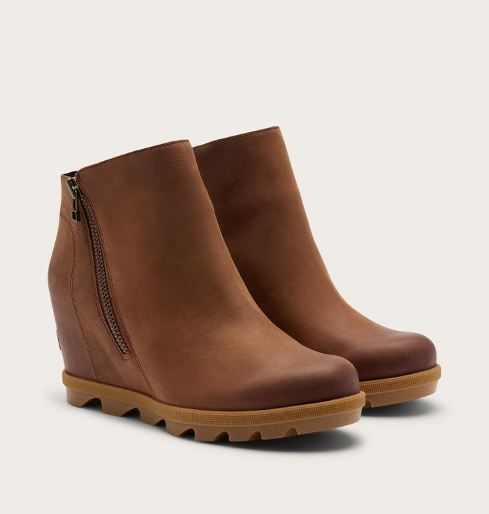 Joan Rhapsody™ Zip Women's Wedge Boot - Dark Auburn/Gum