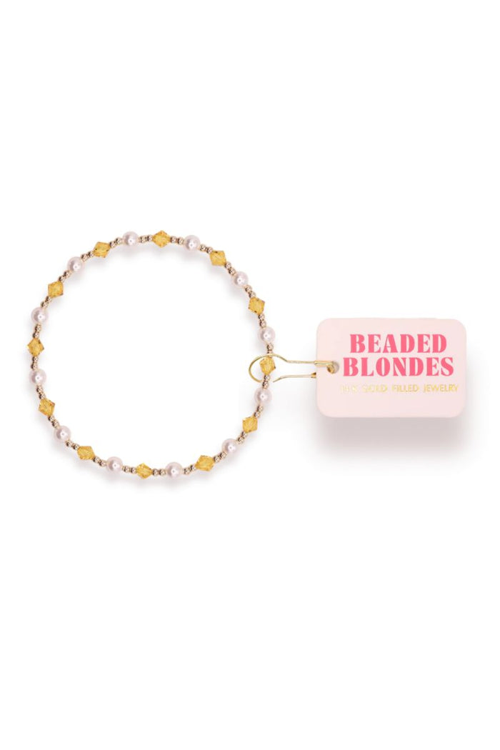 June Bracelet - Yellow Pearl - S/M