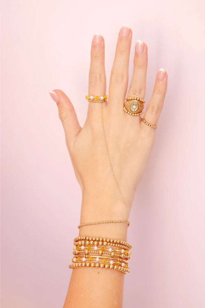 June Bracelet - Yellow Pearl - S/M