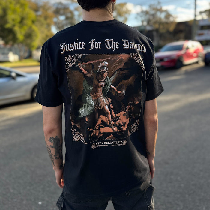 Justice For The Damned "Stay Relentless" T-Shirt