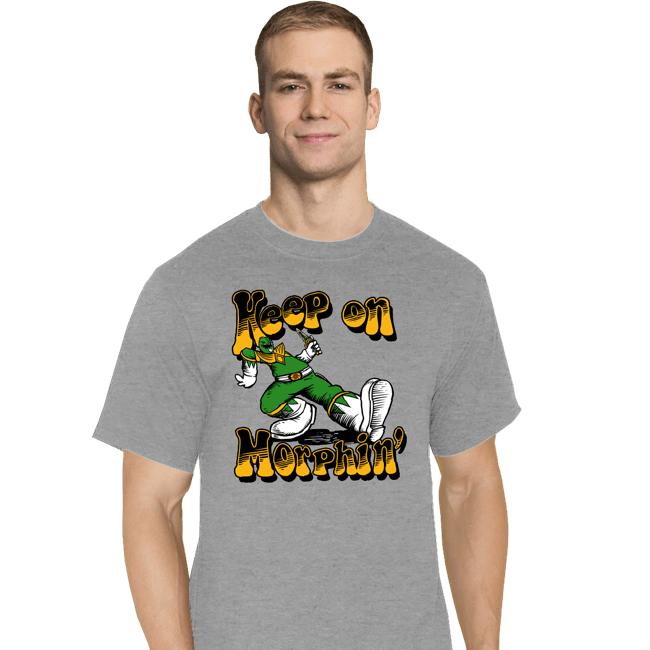 Daily_Deal_Shirts T-Shirts, Tall / Large / Sports Grey Keep On Morphin'