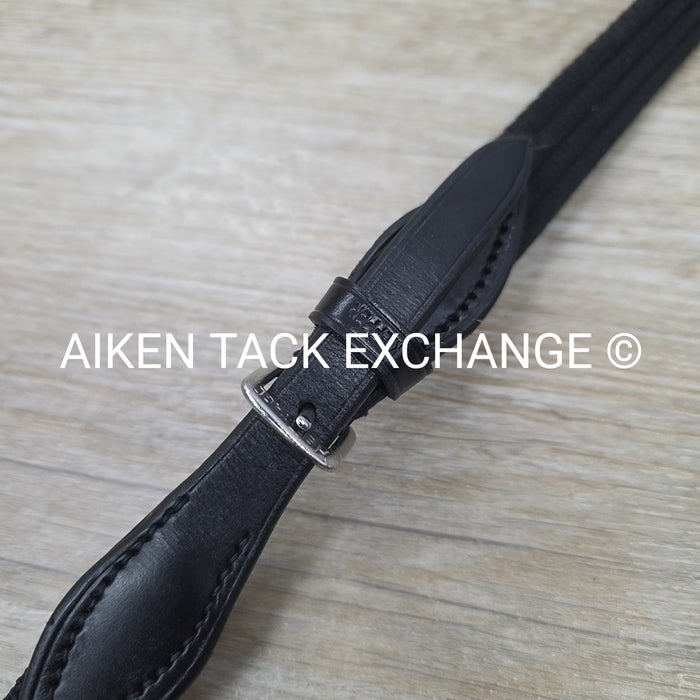 Keiffer Cotton Web Reins, Black, Size Full