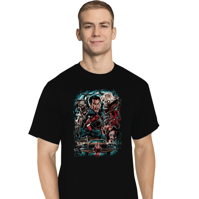 Daily_Deal_Shirts T-Shirts, Tall / Large / Black Kicking The Devil