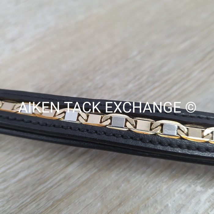 Kieffer Padded Bling Browband, Black, 15.5"