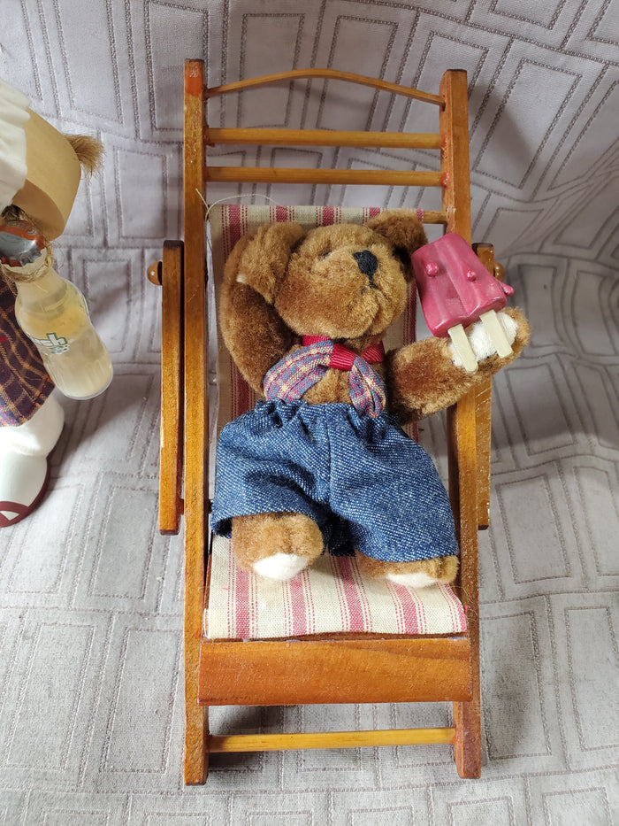 Ladie and Friends Lizzie High Beach Girl with Teddy Bear Doll