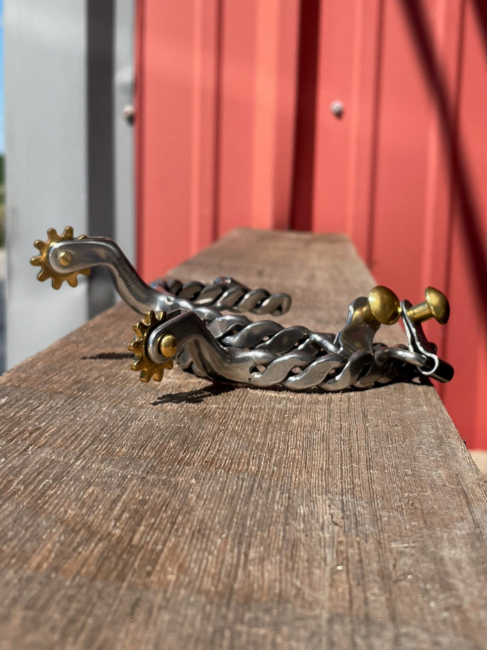 Ladies Silver Twisted Spur