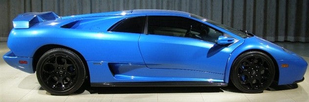 Lamborghini 0053 Blu Ely Metallic Basecoat With Reducer Gallon (Basecoat Only)
