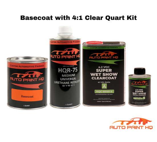 Lamborghini 0059 Rosso Andromeda Basecoat Clearcoat Quart Complete Paint Kit