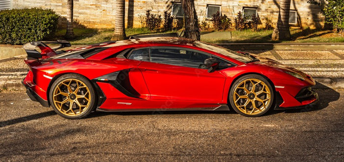 Lamborghini 0362 Rosso Khonsu Tri-Coat Pearl Basecoat Clearcoat Quart Paint Kit