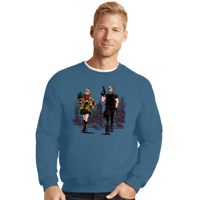 Crewneck Sweater, Unisex / Small / Indigo Blue