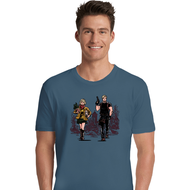 Premium Shirts, Unisex / Small / Indigo Blue