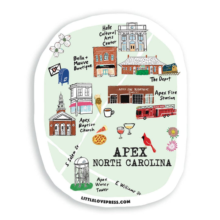 Little Love Press - Custom City Map Sticker