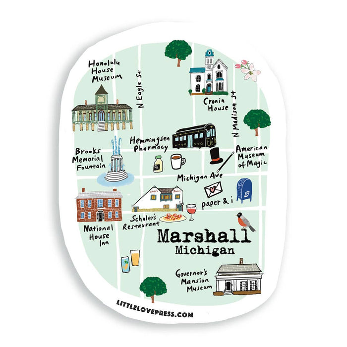 Little Love Press - Custom City Map Sticker