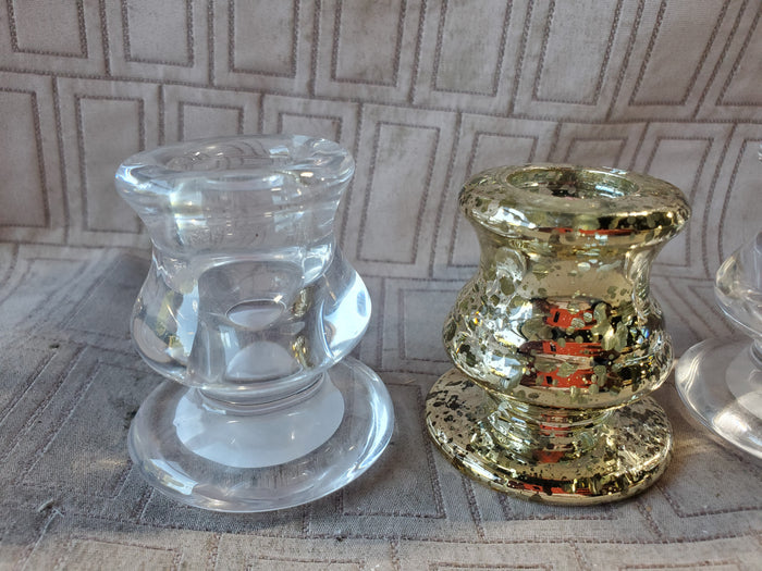 Lot of 3 Tapered Candlesticks